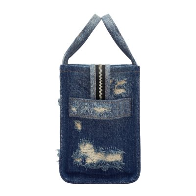 THE RIP AND REPAIR DENIM SMALL TOTE BAG